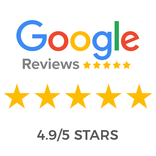 Google Reviews with 4.9/5 Stars